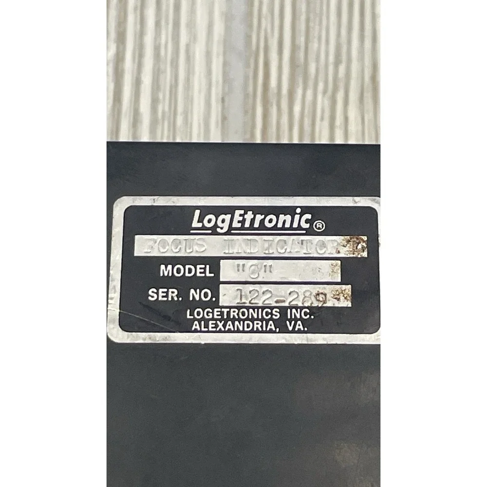 LOGETRONICS Focatron Indicator Model C Image Sharpness VTG Photography Untested
